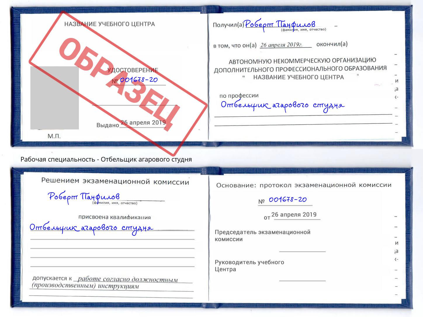 Отбельщик агарового студня Нижнеудинск